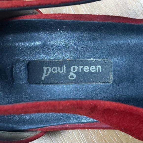 Paul Green Women’s Red and Black Suede Loafers - Picture 7 of 11